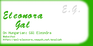 eleonora gal business card